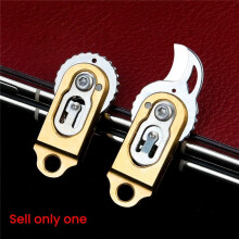 Brass Claw Knife Keychain Pendant Portable Disassembly Express Pocket Knife Outdoor Camping Tool