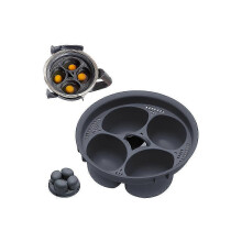 4-Egg Poacher Insert compatible with Thermomix TM5 TM6, PP Material, Draining Design, Dishwasher Safe