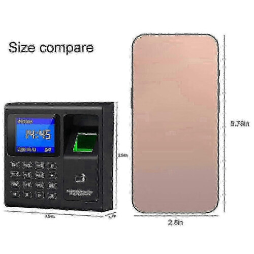 Fingerprint Time Attendance Machine with RFID Card Password Support for Employee 2