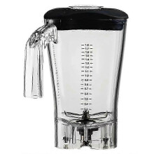 Blending Cup with Bottom Blade Lid compatible with HBH550 HBH650 HBH850 Mixer, Non-slip Base, Noise Reduction, Transparent Plastic
