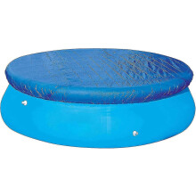 Runde Poolabdeckung, 244 cm Durchmesser, PE-Material, schützt vor Laub, Staub und Schmutz, für Garten, Camping, Balkon, runde Pools