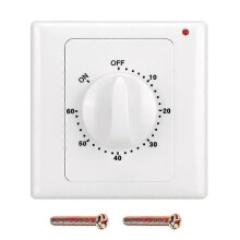 Time Switch Countdown Timer Controller Socket, 86 Panel Wall Mount, 10A High Conductivity Copper, Multiple Timing Ranges Available