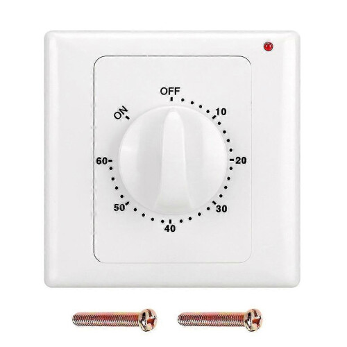 Time Switch Countdown Timer Controller Socket, 86 Panel Wall Mount, 10A High Conductivity Copper, Multiple Timing Ranges Available
