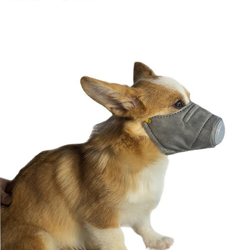 Anti-Haze Adjustable Dog Muzzle for Smog Pollen Exhaust with Steel Ring