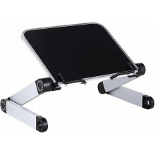 Adjustable Book Lectern, Aluminum Alloy Frame, Adjustable Height and Angle, Black, 1 Piece, for Reading Cooking Office Reading Room