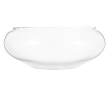 Transparenter Glasblumentopf für Sukkulenten, 3er-Pack, 23 x 23 x 7,5 cm, für Fensterbank und Schreibtisch