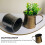 Metal Flower Planter Bucket, Iron, Rustic Silver, 2-Pack, 9x8cm Smooth Surface 5