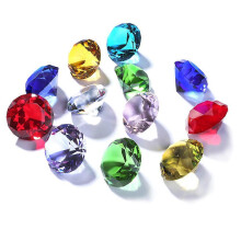 Imitierter Diamant-Kristall-Ornament für Hochzeitsfeiern und Heimdekoration, 2-teiliges Set