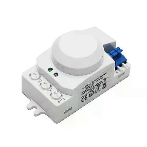 Microwave Sensor Switch 5.8GHz 360 Degree Motion Sensor Light Switch for Indoor Wall Ceiling Installation