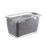 Fresh Food Storage Container with Drain Tray Adjustable Vents 4.5L Grey 1
