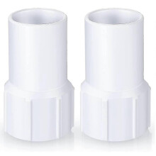 Manguitos de conexión para manguera de piscina, plástico duradero con collar de acero inoxidable, Compatible con manguera de succión de 38 mm