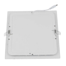 Pannello LED quadrato da incasso da 18 W, luce bianca fredda, per alimentazione AC 85-265 V, 6000 K, angolo di visione 120.