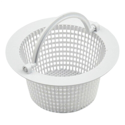 Pool Skimmer Basket Replacement Compatible with Pool Skimmers, ABS Strainer Basket with Handle for Leaves Debris Grass
