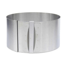 Adjustable Stainless Steel Cake Ring 20-40cm with Cake Collar for Mousse Baking