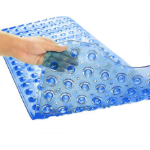 Bathtub Mat Non-Slip Extra Long 39x16 Inch with Suction Cups and Drain Holes