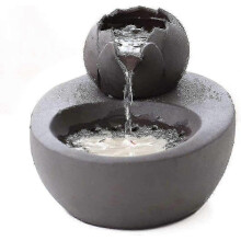 Ceramiczna fontanna dla kotów Lotus pionowy dozownik wody dla zwierząt Automatyczna cyrkulacja filtrowanej wody