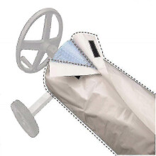 Swimming Pool Cover Roll 490x96cm Beige Waterproof Outdoor Accessory
