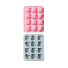 Easter Chocolate Moulds, Food Grade Silicone Rabbit Egg Molds for Baking Jelly Pudding