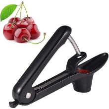 Stainless Steel Cherry Pitter with Lock Design for Olives Grapes Fruit Stone Remover