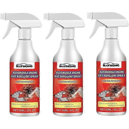 Automobile Engine Anti-Rodent Spray 60ml, Protects Rubber Plastic Wires Cables from Mice Mink
