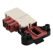 Spínač zámku dverí práčky kompatibilný so Zv-446 T42805311700, náhradný diel, čierny plast