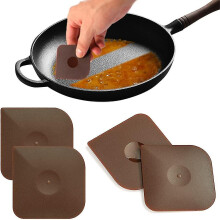 4 raspadores de sartenes, raspadores de ollas de plástico de mano para utensilios de cocina antiadherentes y para cortar masa.