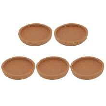 Untersetzer-Set aus Holz zum Schutz von Tischen, hellbraun, 5-teilig, 10,3 x 10,3 x 1,5 cm