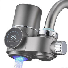 Filtro per rubinetto con display a LED, luce UV blu, compatibile con rubinetti M22 e M24.