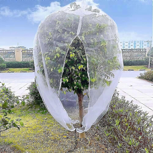 Large Fruit Tree Netting 10x10ft with Zipper Drawstring for Bird Deer Protection