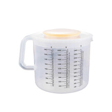 Vaso medidor de plástico PP 2,5 L con escala, base antideslizante para repostería, hornear y cocina