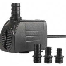 Aquarium-Tauchpumpe 1500 l/h, 25 W, 2,2 m Förderhöhe, mit 3 austauschbaren Düsen für Springbrunnen, Hydrokultur, Teiche und Gärten