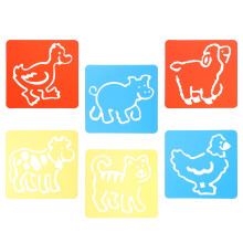 2Sets Creatieve Tekensjablonen Voor Kinder Tekentablet Dieren