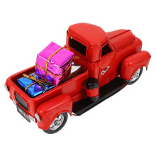 1St Mini Rood Ijzeren Vintage Auto Model Voor Feest Decor