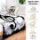 Flannel Wool Blanket with Abstract Music Notes and Piano Pattern 264x228cm All Season Polyester 3