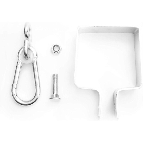 Swing Hooks Heavy Duty 9x9 cm Beam Mount for Stability 200 kg Load Capacity Weatherproof Galvanized 2