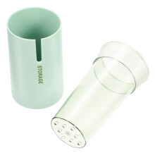 1Groene Plastic Chopstick En Container Voor Netjes Opslaan