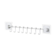 1Set Keukenhaak Rij Wit Opbergrek Voor Keukengerei