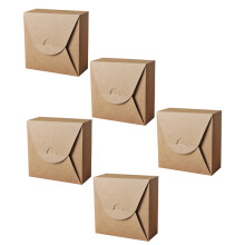 5St Kraft Papieren Taartdozen Duurzame Cake Box Voor Opslag