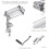 Manual Meat Tenderizer Tool with Ergonomic Crank Handle, Aluminum Alloy Frame and Clamp 3