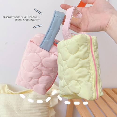 1Toiletries Organizer Grote Capaciteit Lichtgele Make-Up 2