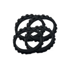 unidades de neumáticos de silicona para aspiradora compatibles con iRobot Roomba series 500, 600, 700, 800, I7, S9 y E5.