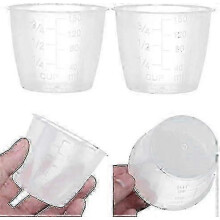 Tazas medidoras de repuesto compatibles con todas las arroceras, paquete de 2 tazas medidoras graduadas de plástico transparente apto para alimentos.