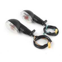 Indicatore di direzione per moto compatibile con Kawasaki Ninja 250R KLX250S KLX 250SF VN 650 Vulcan S, plastica ABS, 12V, lente trasparente.