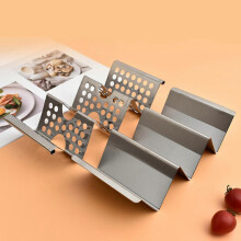 Stainless Steel Taco Stand, 304 Stainless Steel, Holds 3 Tortillas Each, For Air Fryer Oven Grill