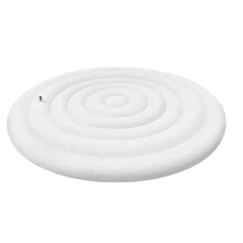 Inflatable Round Hot Tub Cover, PVC Material, Rainproof, 145cm, White, With/Without Handle Option
