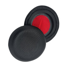 Leather Case Cushion Cover for  Evolve 20 20se 30 30II 40 65+ Earpads Cover Sponge Soft Headphone Pads Black+Red