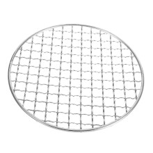 Pyöreä ruostumattomasta teräksestä valmistettu grillipäällinen, metalliverkko ulkokäyttöön retkeilyyn takapihan grillaukseen
