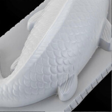 DIY 3D Koi Fish Mold, White Plastic 31 x 15.8 cm Baking Mold for Jelly, Mousse, Chocolate, Pudding, Cakes