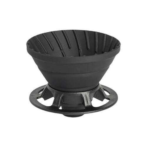 Silicone Foldable Reusable Coffee Dripper with Holder, Portable Coffee Filter Cup