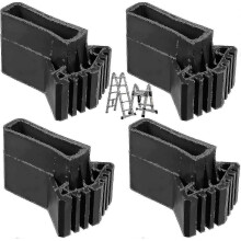 Rubberen laddervoetjes, geschikt voor uitschuifbare ladders, antislip pads, set van 4